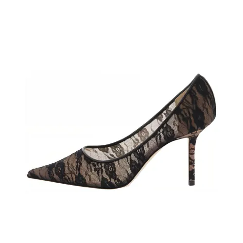 Jimmy Choo Slim Heel High Heels 8cm Women's Black White