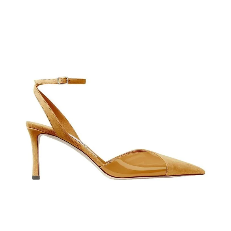 Jimmy Choo Slim Heel High Heels Women's Camel-1
