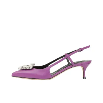 SERGIO ROSSI Sr Godiva Slim Heel High Heels 5cm Women's Purple