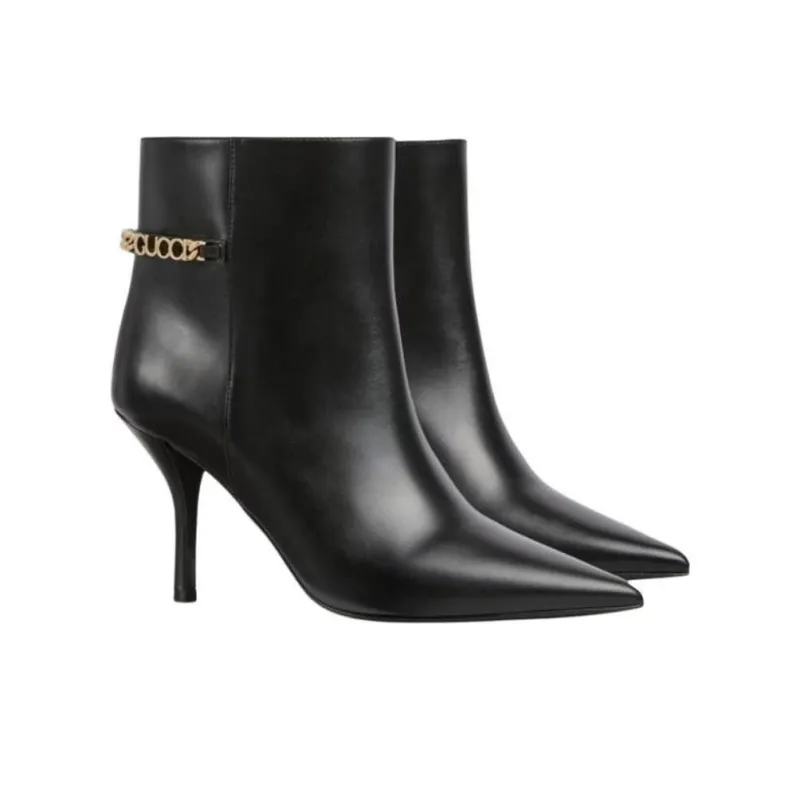 GUCCI Signoria Ankle Boots Women's Black-2