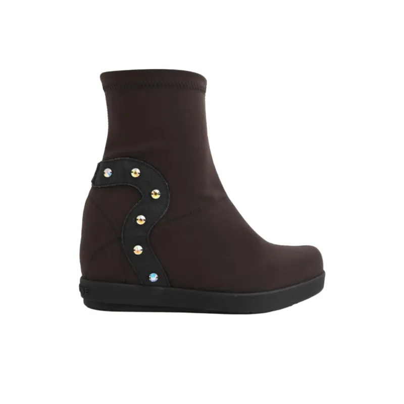 RUCOLINE Masha Ankle Boots 8.5cm Women's Dark Coffee-1