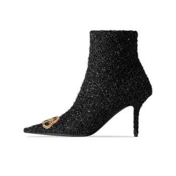 Balenciaga Fashion Ankle Boots 8cm Women's Black