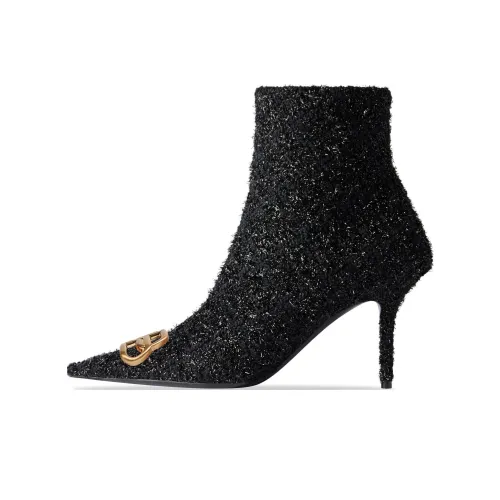 Balenciaga Knife Fashion Ankle Boots 8cm Women's Black
