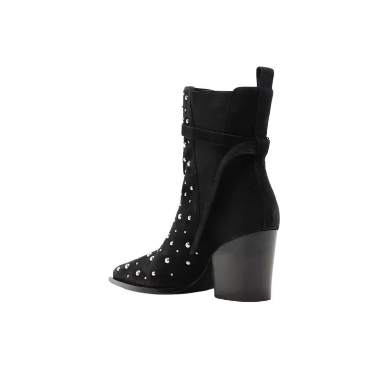 Schutz Short Chelsea Boots Women's Black-4