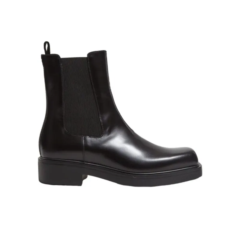 PRADA Short Chelsea Boots Men's Black-1