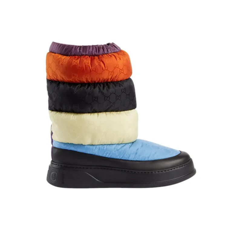 GUCCI Padded Snow Boot 'Black Multi Color'-1