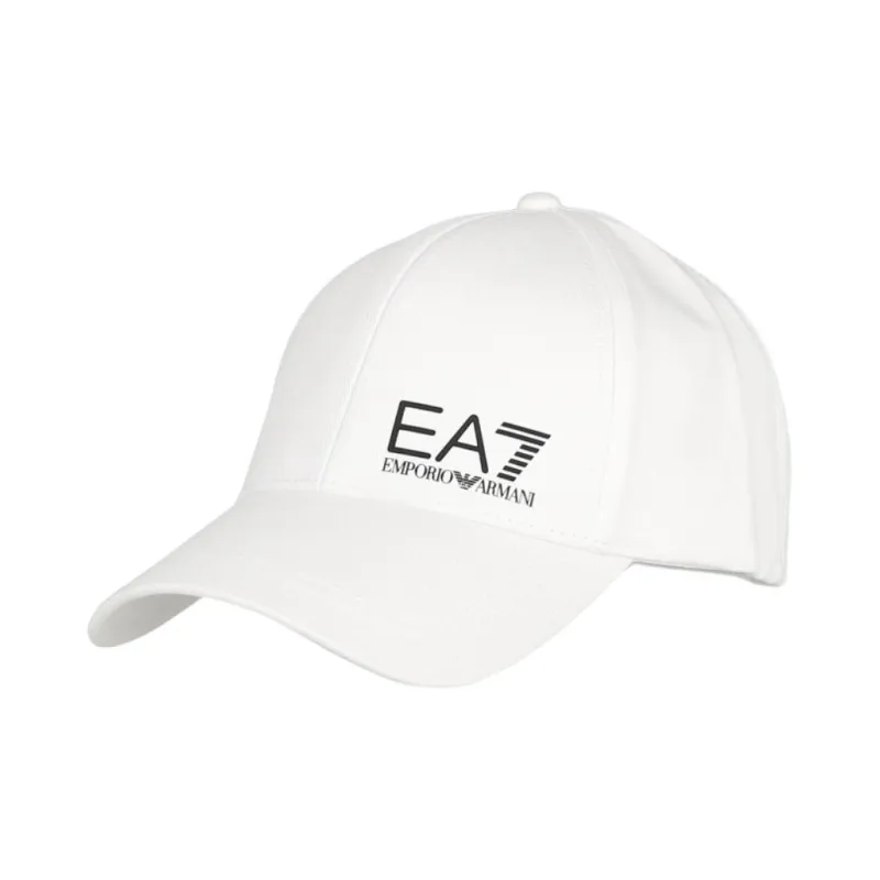 EMPORIO ARMANI Cotton, Metal Baseball Caps Men's White-0
