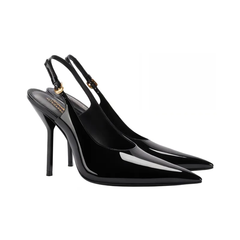 ALTUZARRA x Larroude Slim Heel High Heels 10.5cm Women's Black-2