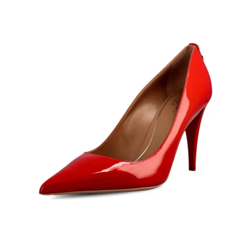 Valentino Garavani Rockstud Pumps Red Women's-3
