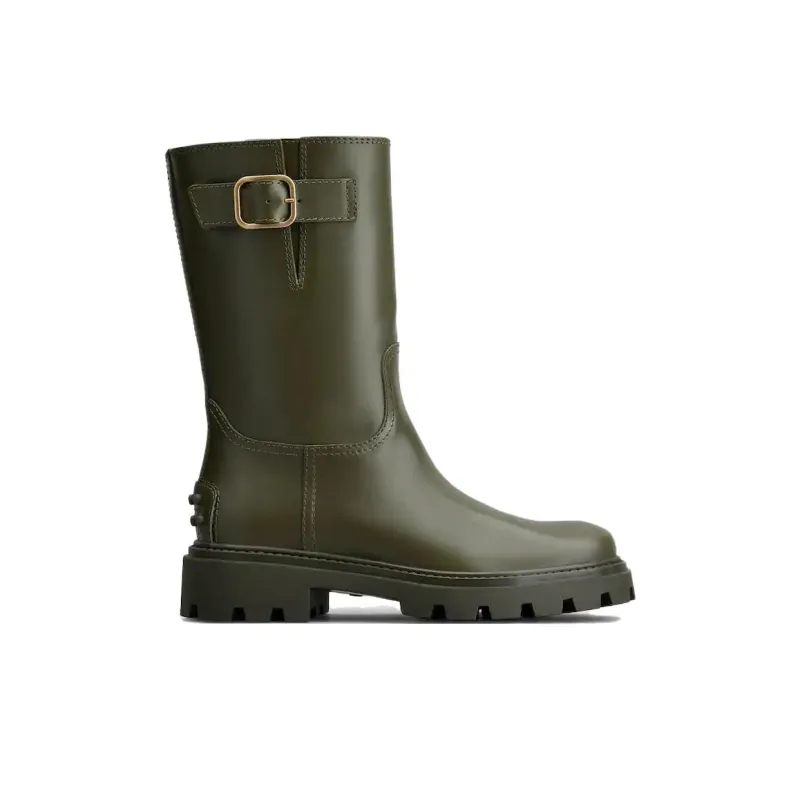 TOD'S Buckle-detail Leather Boots-1