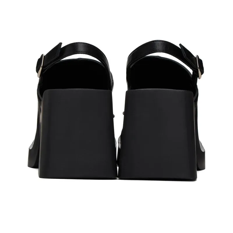 JUSTINE CLENQUET RAF Chunky Heel High Heels 8cm Women's Black-3