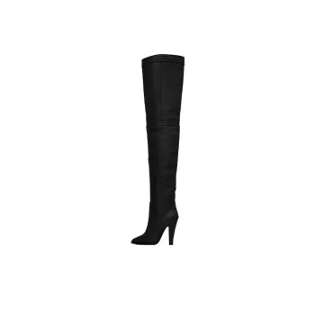 SAINT LAURENT Kensington Over the knee Boots 11cm Women's Black