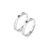 Mutual Support Couple Rings[S999 Fine Silver]