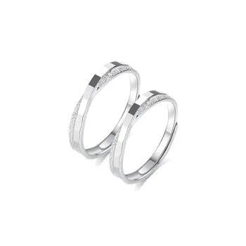 LUCA Sterling Silver Rings Unisex Silver Gift Box Sets