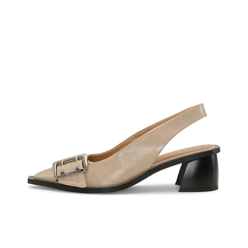 GANNI Buckled Slingback Pumps-0
