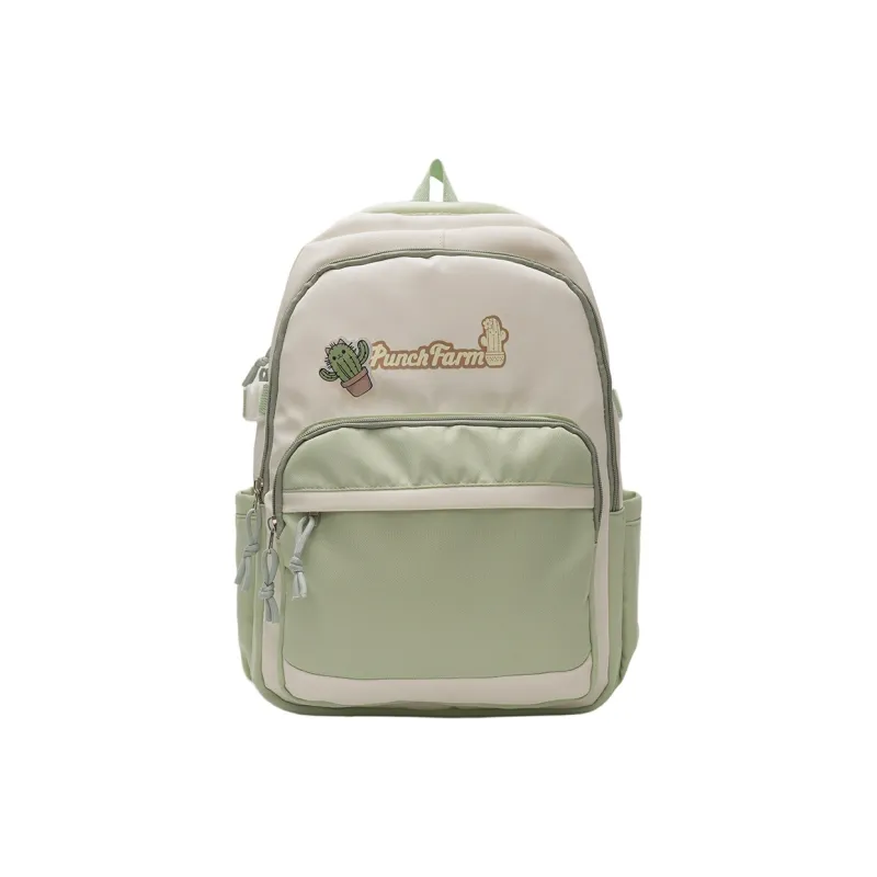 Yalu Nylon Backpack Women's Black/Green/Pink/Light Blue-2