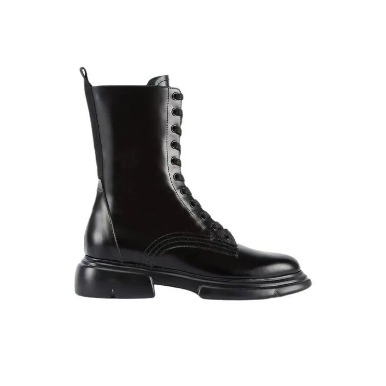 EMPORIO ARMANI Mid-Calf Boots Women's Black-1