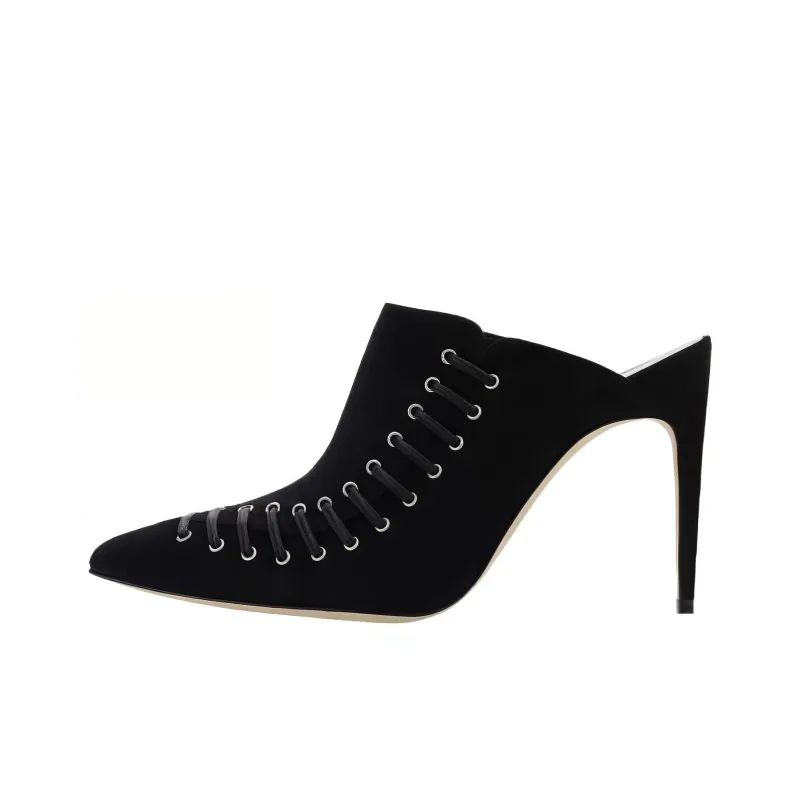 MANOLO BLAHNIK Dobre 105mm Suede Mules-0