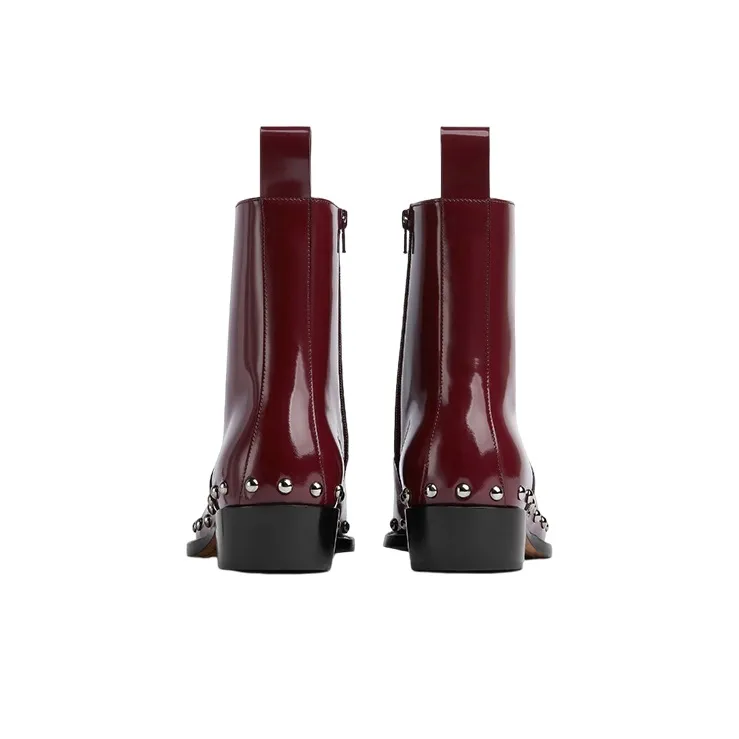 Bottega Veneta Ripley Ankle Boots Men's Red-2
