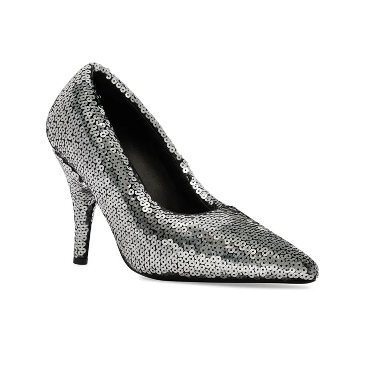 Balenciaga XL Cone Heel High Heels 11cm Women's Silver-2