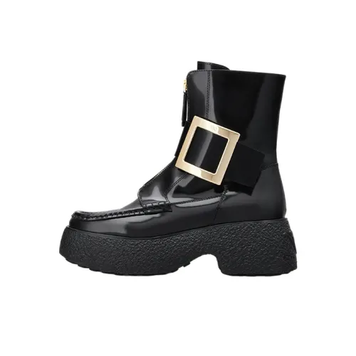 Roger Vivier Viv' Rangers Ankle Boots Women's Black