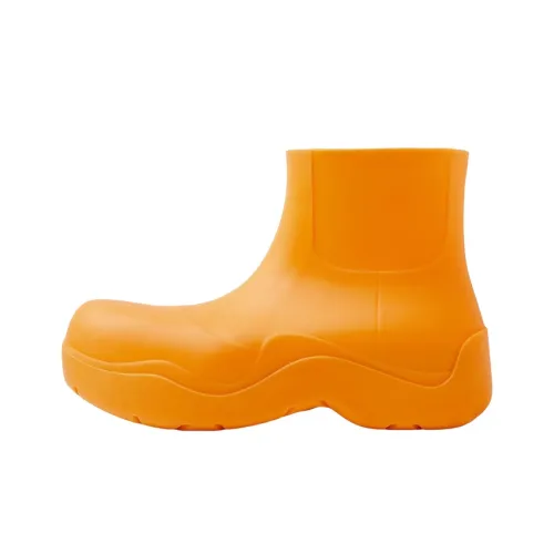 Bottega Veneta Puddle Ankle Boots Tangerine