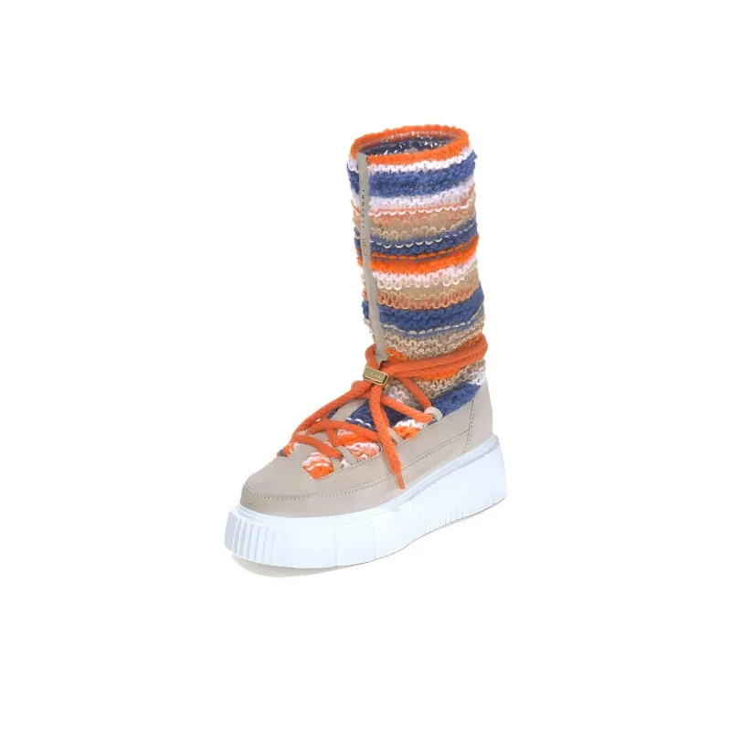 NIM x Inuikii Ankle Boots Women's Orange-3
