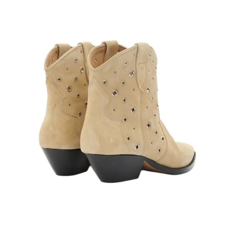 ISABEL MARANT Dewina 40mm Suede Ankle Boot-4