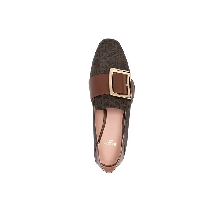 BALLY MJanelle Monogram Buckle Loafers-4