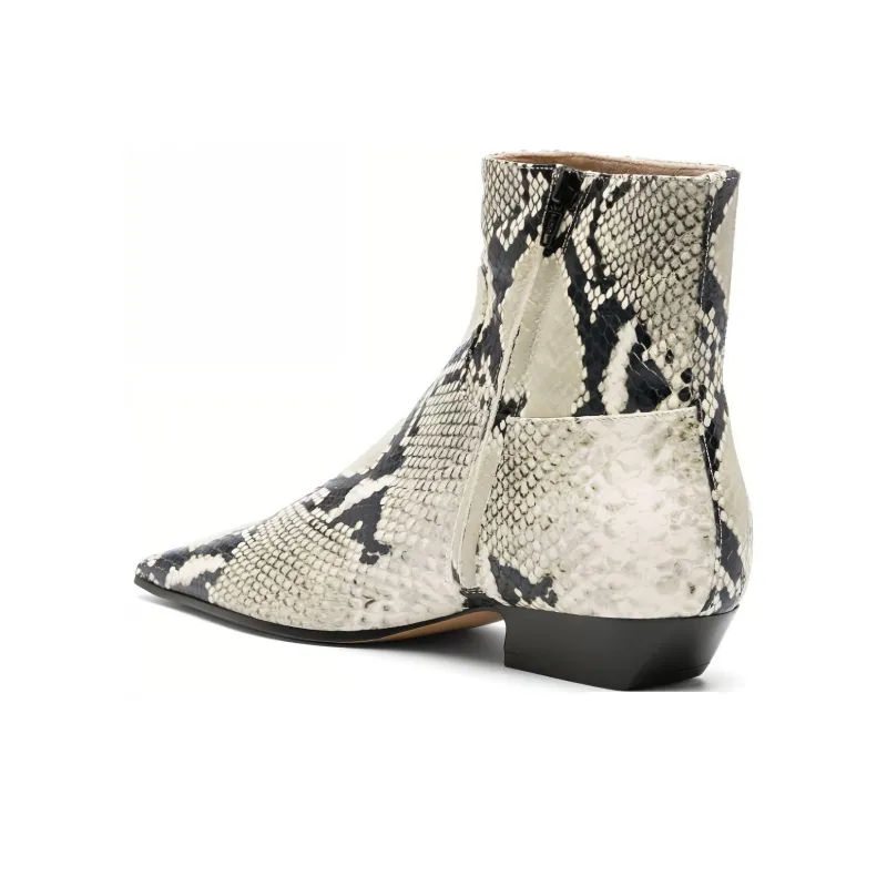 KHAITE The Marfa Python-effect Knee High Boots-4