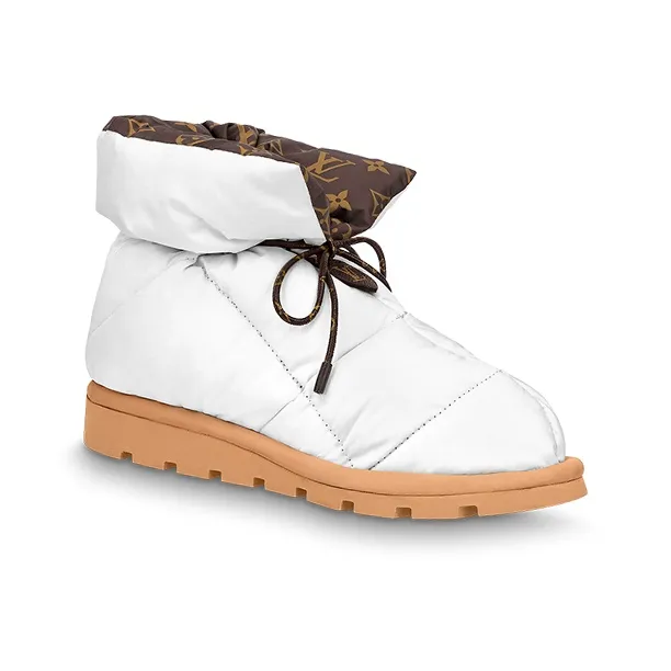 LOUIS VUITTON Pillow Abrasion Resistant Snow Boots Women's White-1