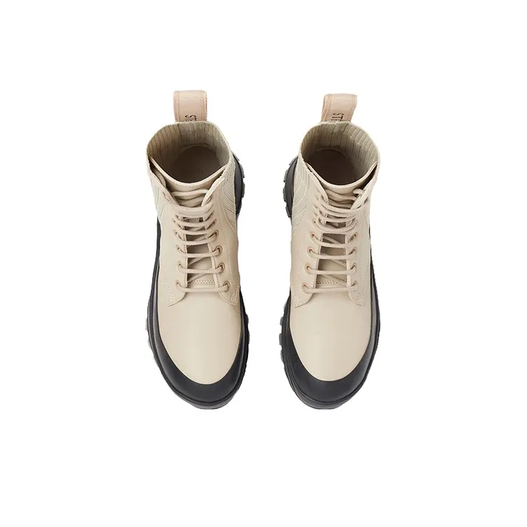 Stella McCartney Chelsea Knit Lace Up Trace Boots Women's-3