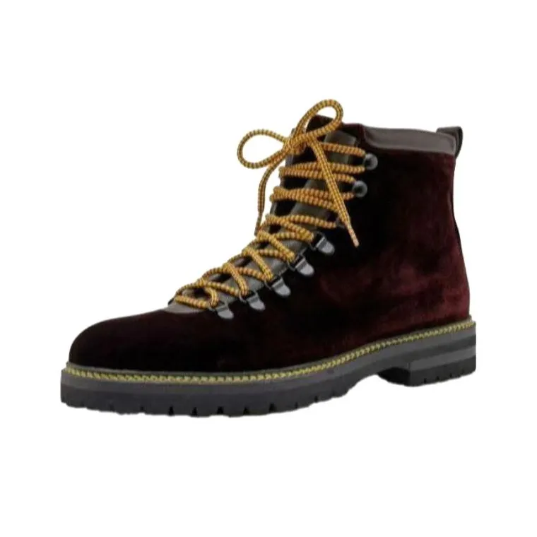 MANOLO BLAHNIK Calaurio Ankle Boots 1cm Men's Red Yellow-2