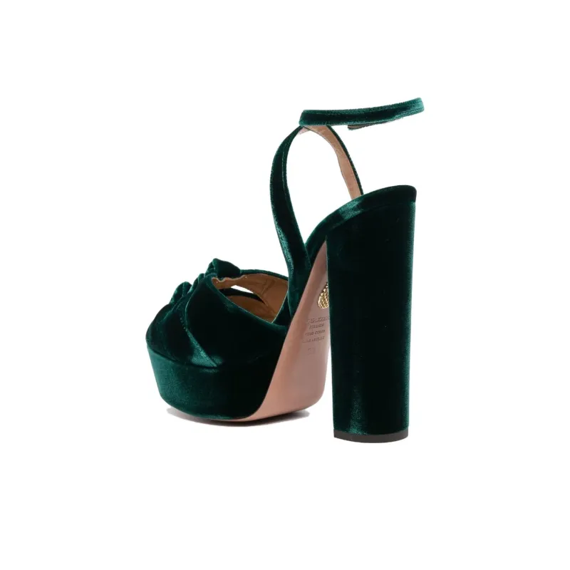 AQUAZZURA One-Strap Sandals 15.5cm Women's Dark Green-3