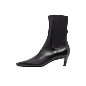 Toteme The Mid Heel Leather Boots
