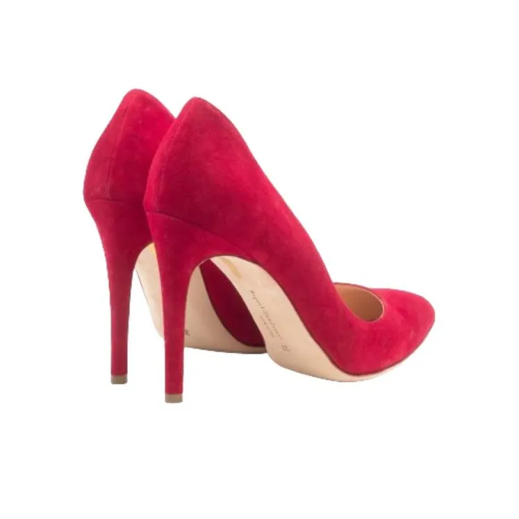 Rupert Sanderson Slim Heel High Heels 10cm Women's Red-4