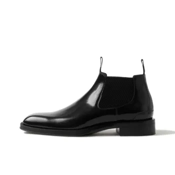 Burberry Square toe Leather Chelsea Boots