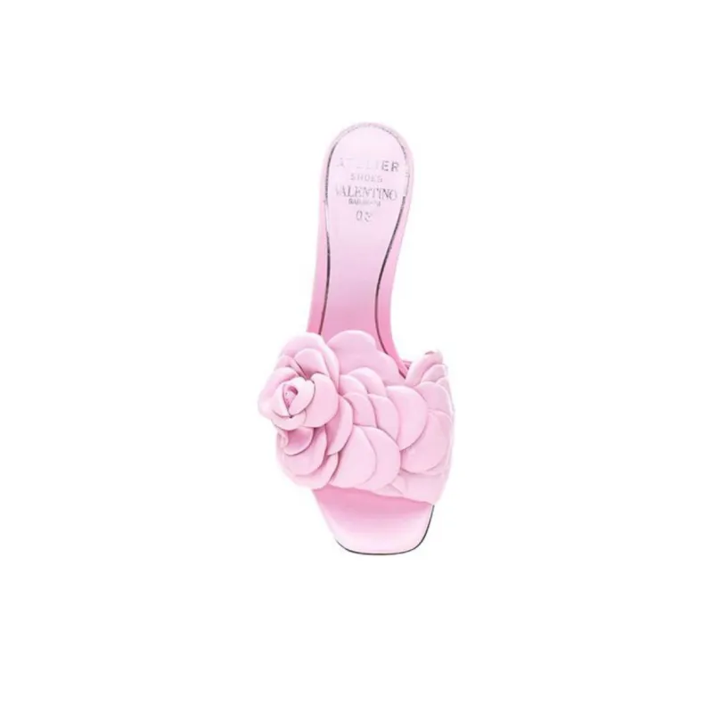Valentino Atelier Slim Heel High Heels 9cm Women's Rose Pink-4