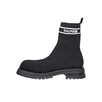 BALMAIN Ankle Boots Men's Black