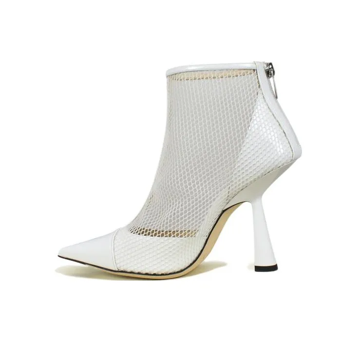 Jimmy Choo Ankle Boots Women's White-2