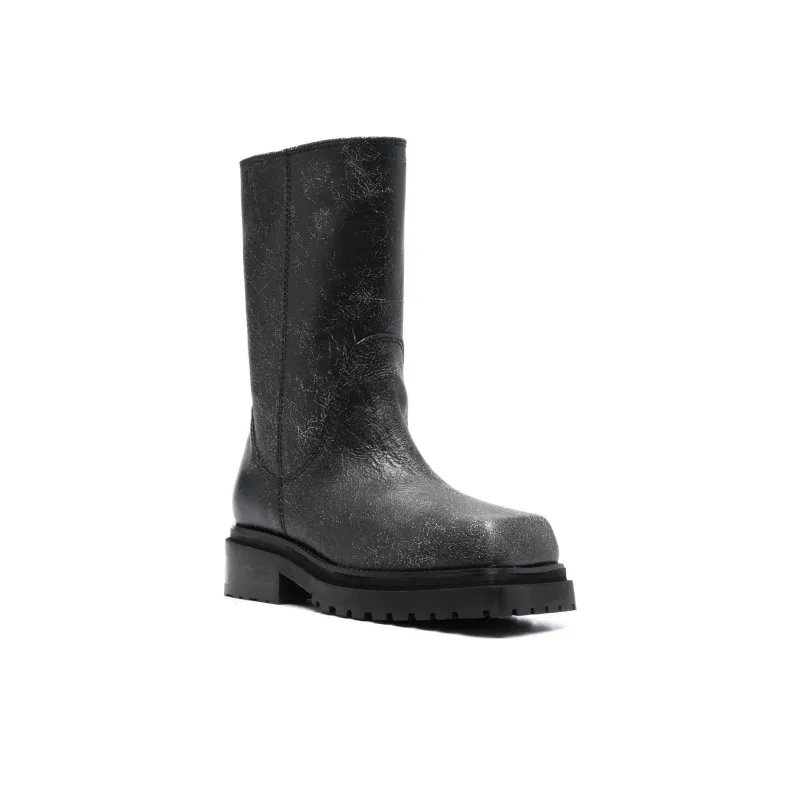 ECKHAUS LATTA Square-toe 70mm Leather Boots-2