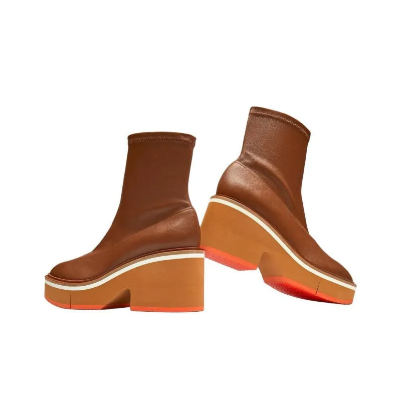 CLERGERIE ALBANE Ankle Boots 7.5cm Women's Brown-3