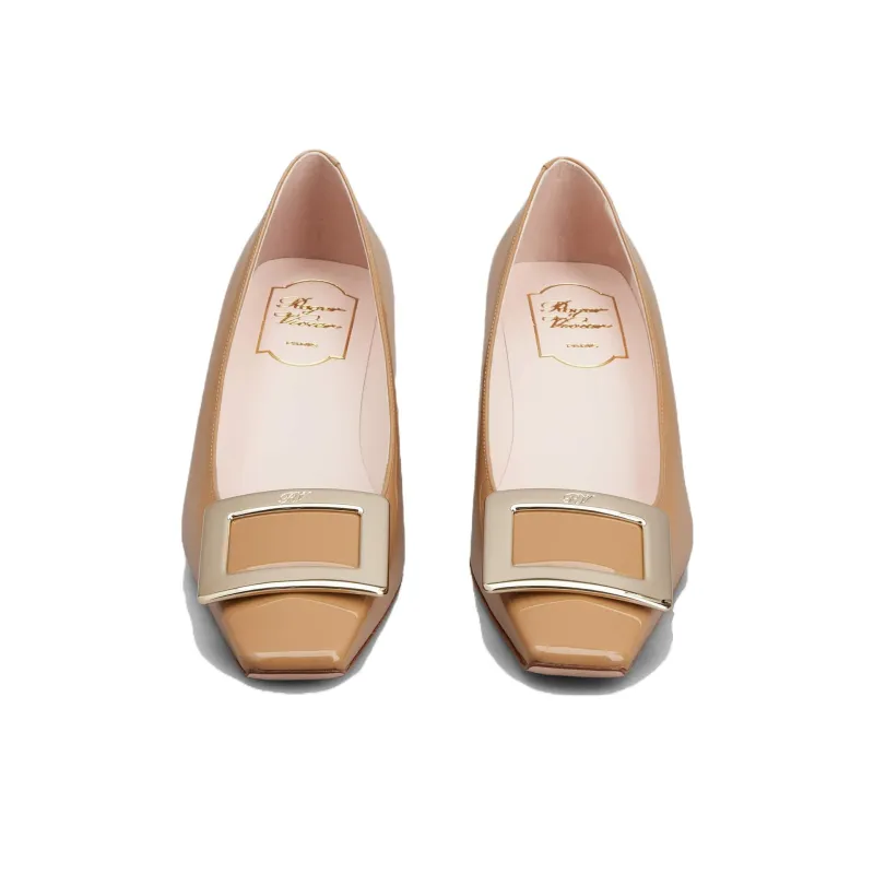 Roger Vivier Chunky Heel High Heels 4.3cm Women's Brown-2