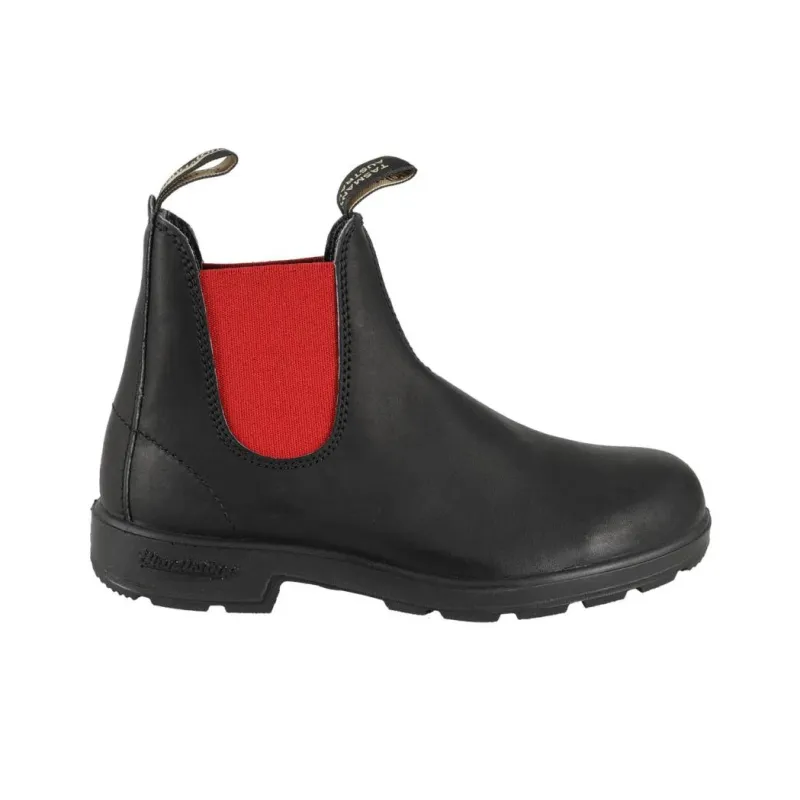 Blundstone Short Chelsea Boots Women's Black Red-1