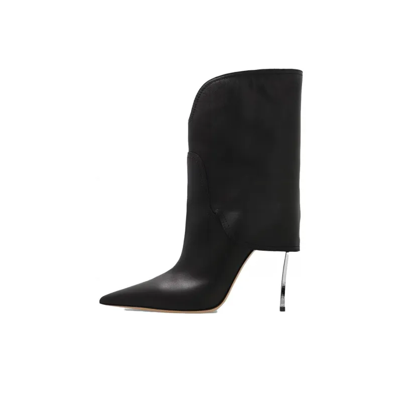 Casadei 100mm Leather Boots-0