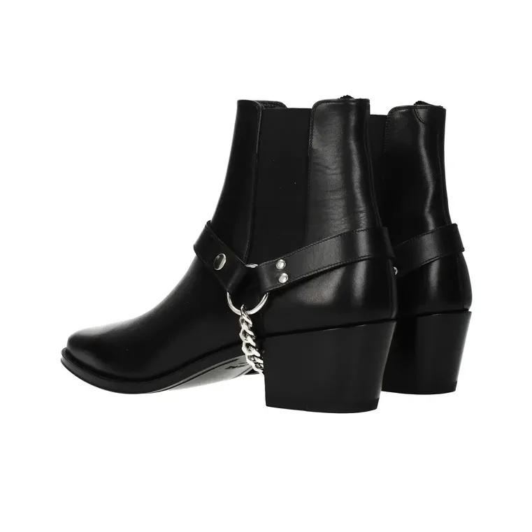 CELINE Short Chelsea Boots Men's Black-2