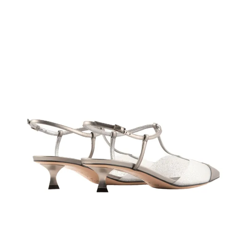 AMANI Flared Heel High Heels 3.5cm Women's Gold-3