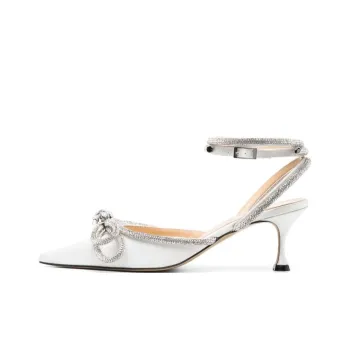 MACH & MACH Slim Heel High Heels Women's White