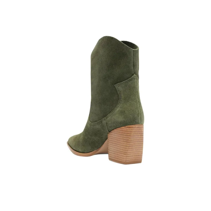 Schutz Tessie Ankle Boots 7cm Women's Green-3