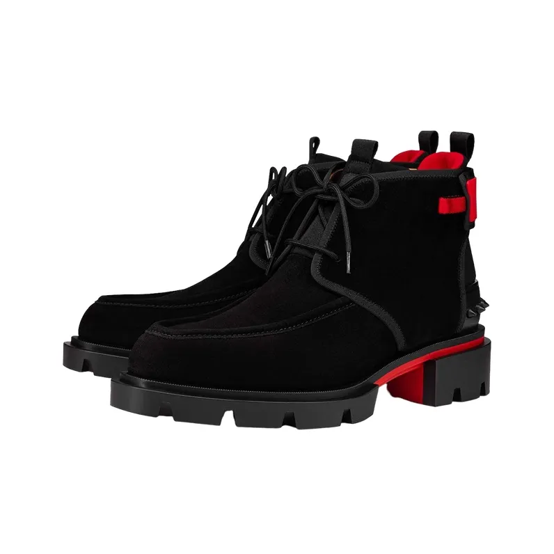 Christian Louboutin Ankle Boots Men Black-2